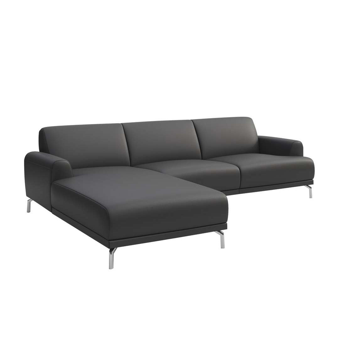 Sofa narożna Puzo - skóra naturalna